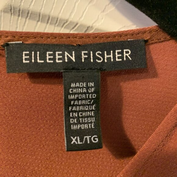 Eileen Fisher Women's Euro Summer Cropped Wide Leg Jumpsuit Sz XL Brown Travel - Picture 5 of 6